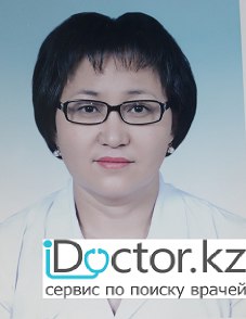 На фотографии изображён Офтальмолог (көз дәрігері) Кыстаубаева Бакыт Рашитовна