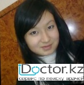 На фотографии изображён ВОП (врач общей практики) Бельгибаева Анар Жакеновна