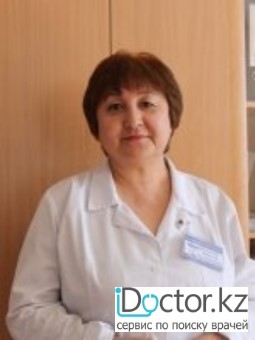 На фотографии изображён Терапевт Ахметова Бибинур Сагатбековна