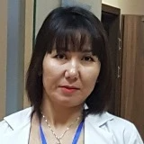 На фотографии изображён Гастроэнтеролог Бейсенбаева Жанар Серикбаевна