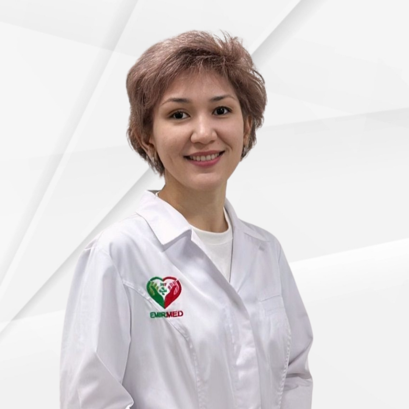 На фотографии изображён Паразитолог Дуйсебаева Джупар