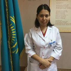 На фотографии изображён Гинеколог Аликенова Лаззат Зейнулаевна