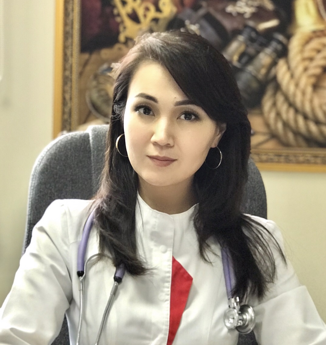 На фотографии изображён Кардиолог Абдрахманова Айгуль Гизатуллаевна