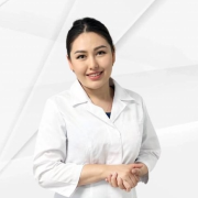 На фотографии изображён Педиатр Кулиманова Дидара Ахылжанқызы