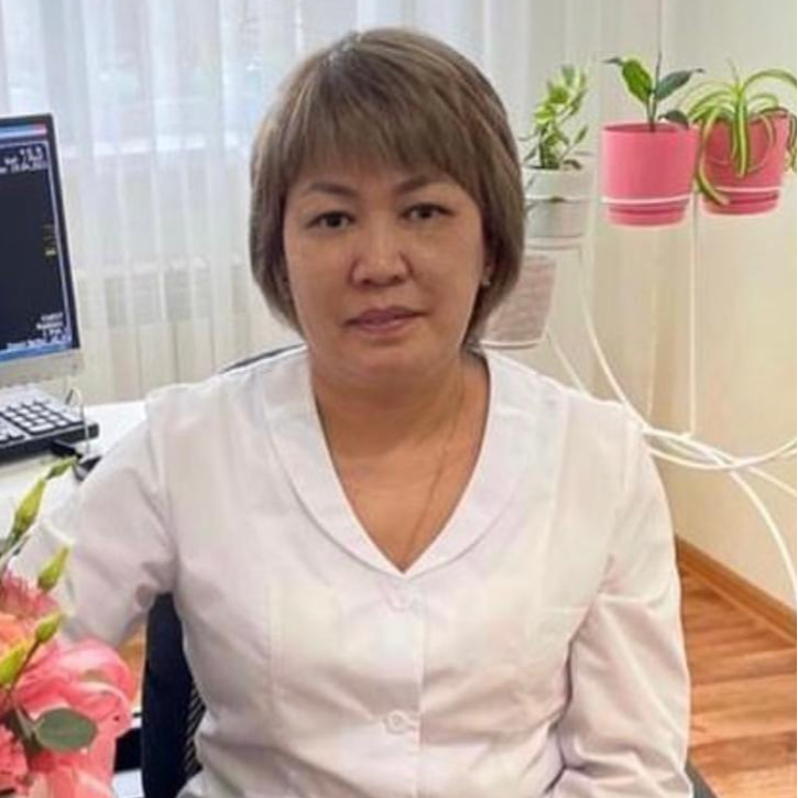 На фотографии изображён Рентгенолог Катишева Бакыт Ауелбековна