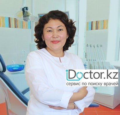 На фотографии изображён Стоматолог Кеулимжаева Лайла Жаксылыковна