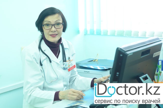 На фотографии изображён Пульмонолог Абдиева Загрипа Токеновна